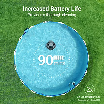 AIPER Seagull SE Cordless Robotic Pool Cleaner, Pool Vacuum Lasts 90 Mins,