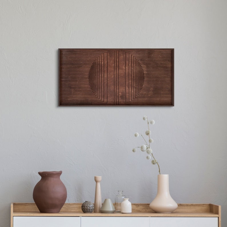 Newline 3D Wood Wall Art, Wood Wall Decor, Housewarming Gift, Rustic Wall Art, Wooden Wall Art, Varnish Wood Decor,  Discounted Product