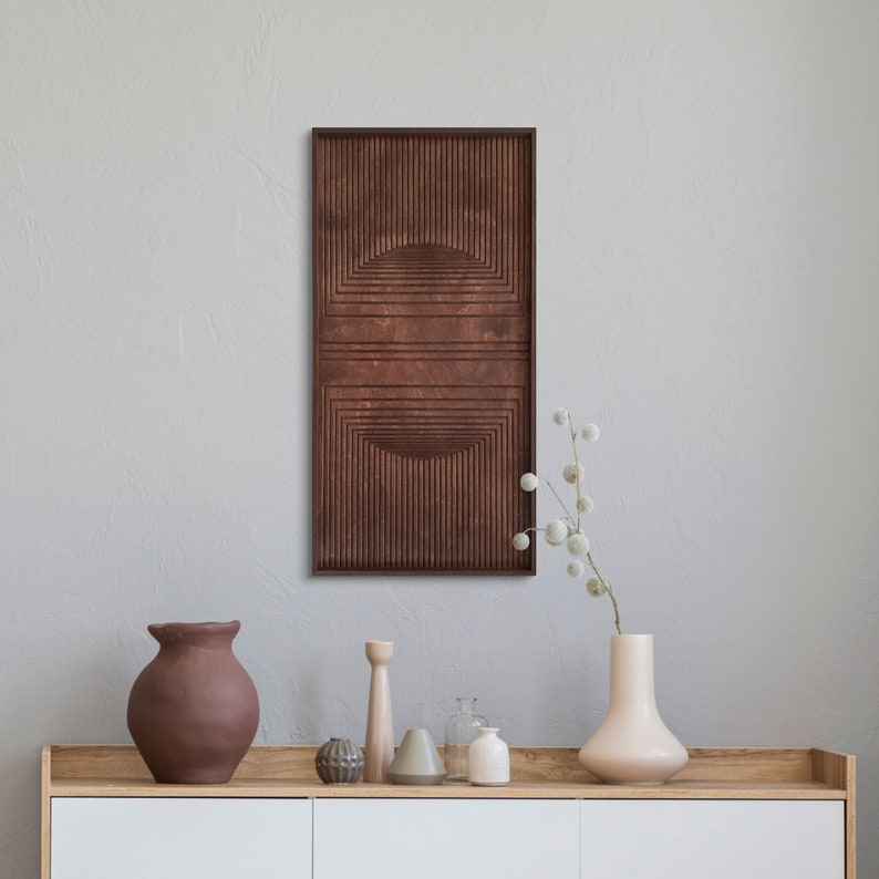 Newline 3D Wood Wall Art, Wood Wall Decor, Housewarming Gift, Rustic Wall Art, Wooden Wall Art, Varnish Wood Decor,  Discounted Product