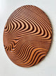 CARVED Geometric  Circle Wood Art, Wood Wall Art, Wall Decor, Rustic Wood Wall Art, Wood Wall Hanging, Housewarming Gift, Handmade
