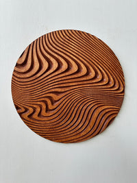 CARVED Geometric  Circle Wood Art, Wood Wall Art, Wall Decor, Rustic Wood Wall Art, Wood Wall Hanging, Housewarming Gift, Handmade
