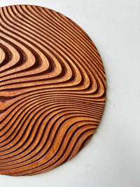 CARVED Geometric  Circle Wood Art, Wood Wall Art, Wall Decor, Rustic Wood Wall Art, Wood Wall Hanging, Housewarming Gift, Handmade