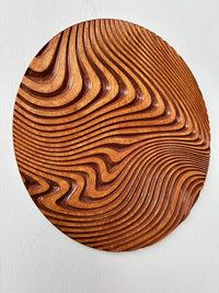 CARVED Geometric  Circle Wood Art, Wood Wall Art, Wall Decor, Rustic Wood Wall Art, Wood Wall Hanging, Housewarming Gift, Handmade