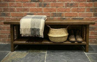 Handmade Rustic Reclaimed Wooden Bed End Bench, various sizes