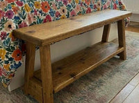 Handmade Rustic Reclaimed Wooden Bed End Bench, various sizes